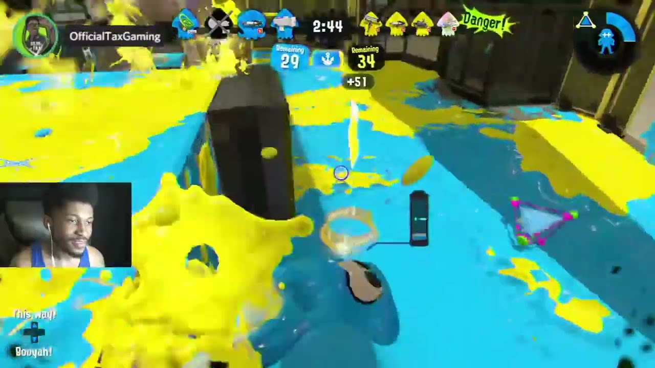 YOU SHOULD NOT HAVE JUMPED // OfficialTaxGaming Splatoon 2 2022 // Splatoon 2 Funny Gameplay