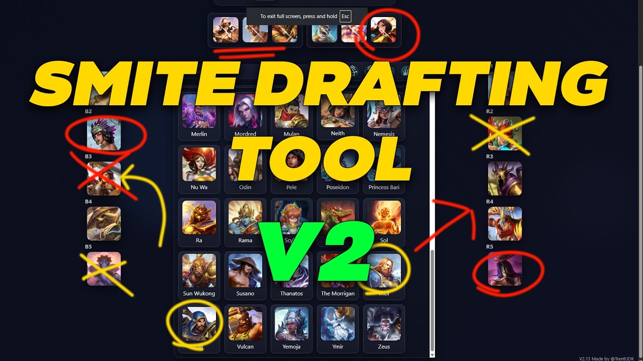 Smite Draft V2 is here!