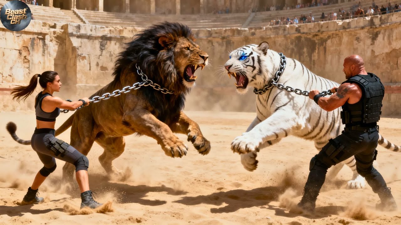 🔥 Savage Lion vs White Tiger | Arena Clash | Shocking Outcome!