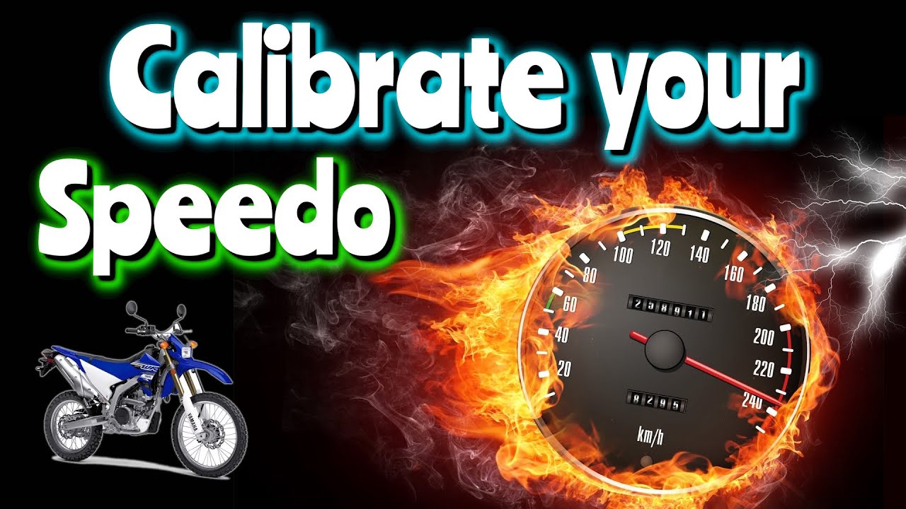 Motorcycle Speedometer Calibration.  Watch How to Calibrate It