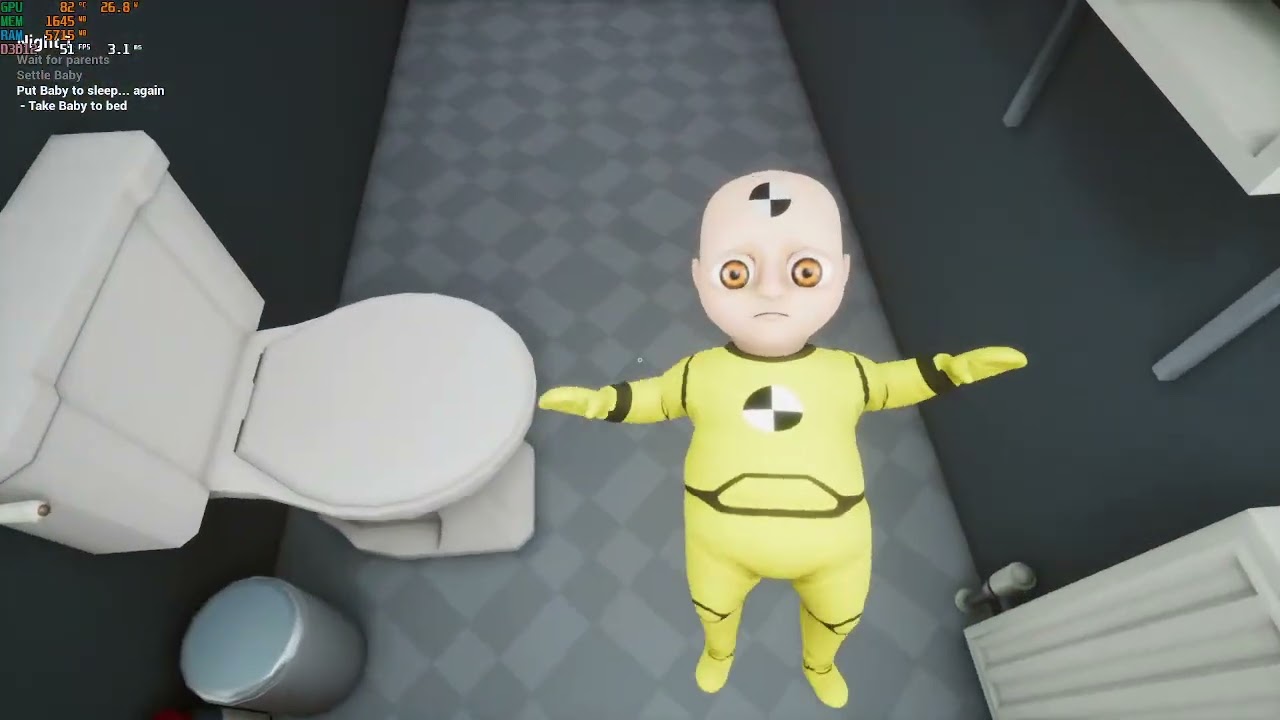 am filmat 45 de minute (The baby in yellow