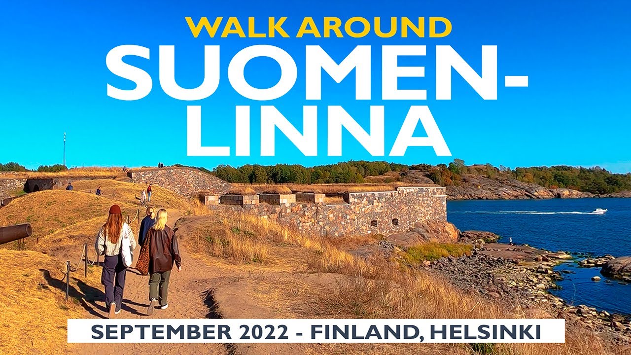 Helsinki Walk: Suomenlinna Sea Fortress, September 2022, Finland [4K]