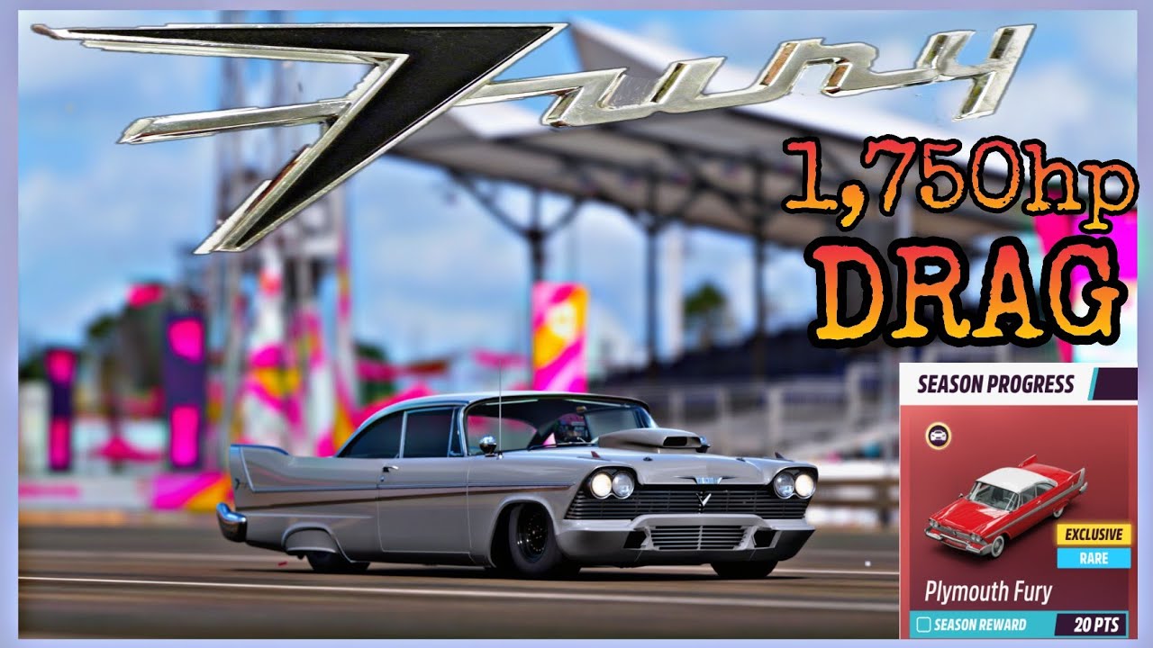 PLYMOUTH FURY NEW CAR Adding an engine V8TT 7.4L [4K] (Drag tune+Acceleration)