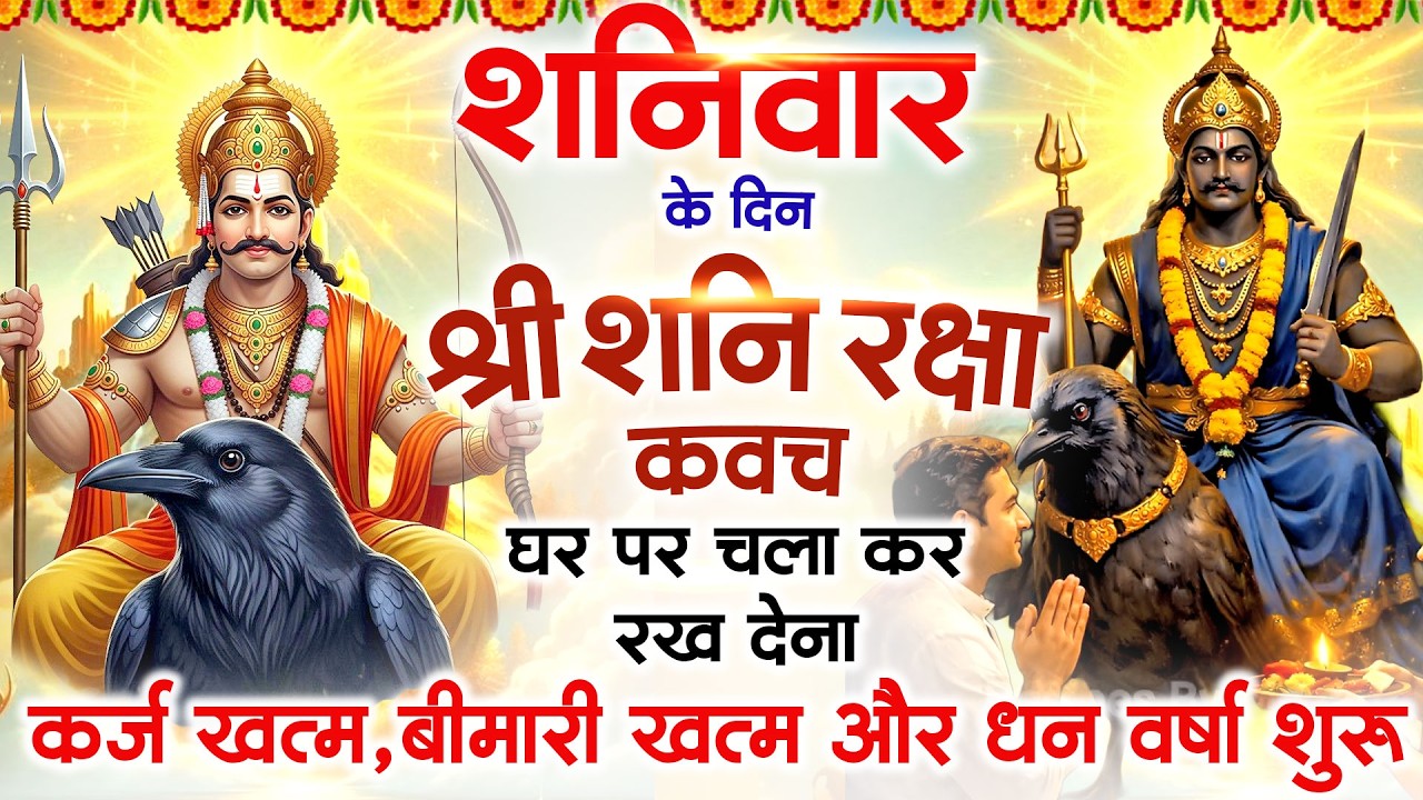 शनिवार के दिन अपने घर में शनि रक्षा कवच चलाकर रख देने से र्कज खत्म, बीमारी खत्म धन वर्षा शुरू