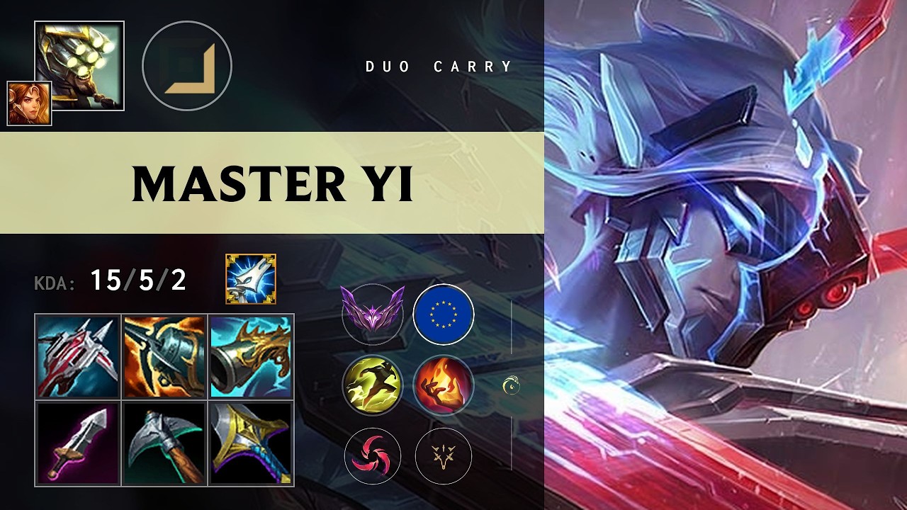 Master Yi ADC vs Jhin - EUW Master Patch 26.11