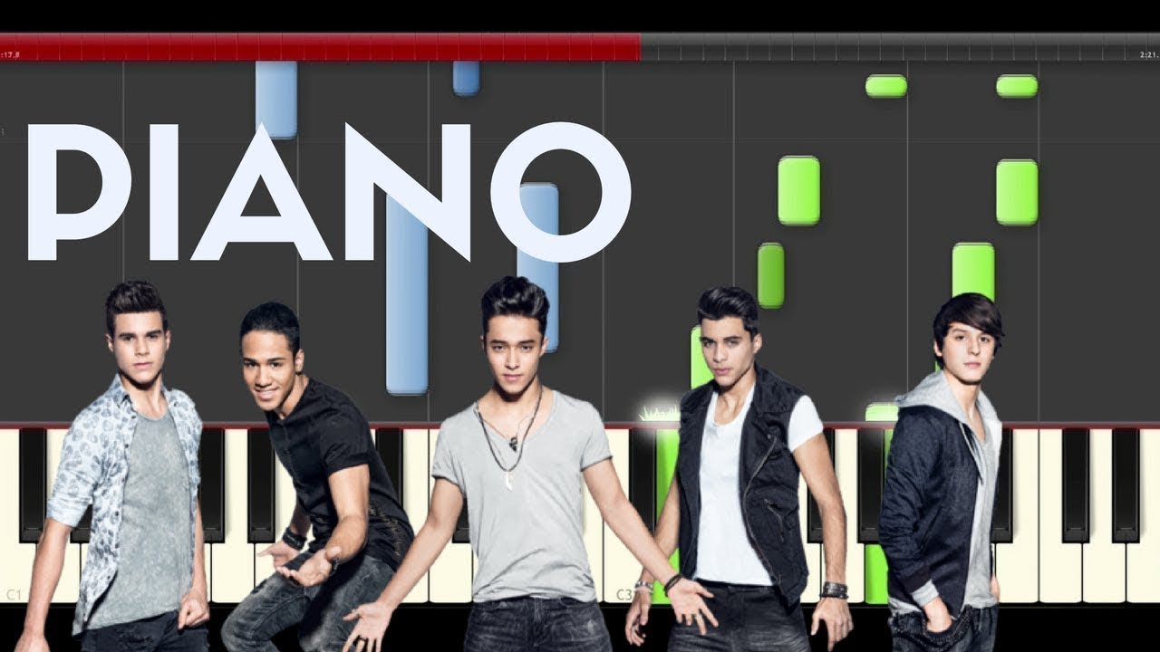 CNCO Bonita Piano Midi tutorial Sheet app Cover Karaoke