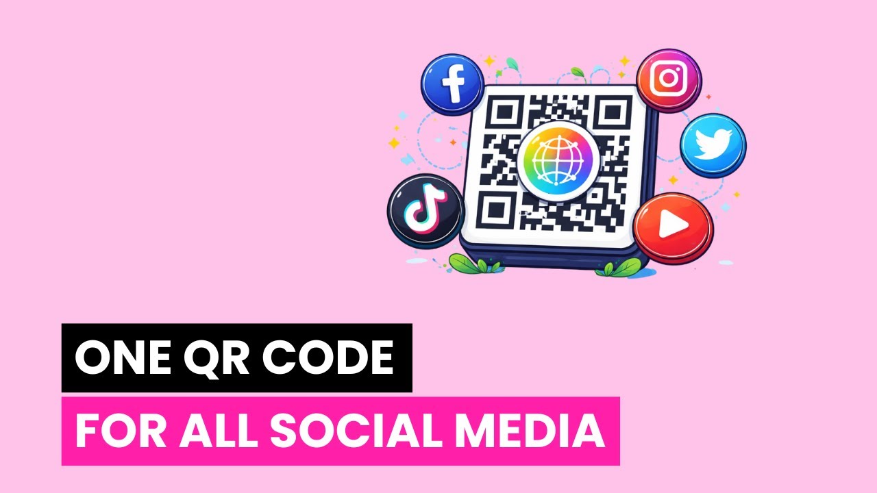 Один QR-код для всех социальных сетей | Создайте QR-код для социальных сетей