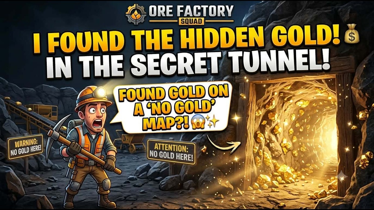 Ore Factory Squad Lakeside Lot map GOLD Mining,Mystery tunnels😱Part 1
