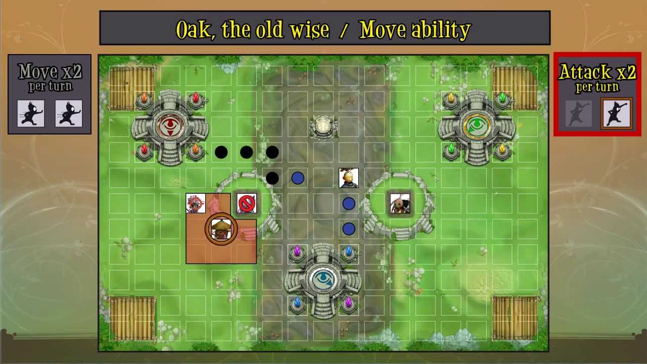 Color Warz : Dark Threat - Gameplay #5 - Basic actions of Oak, the old wise !