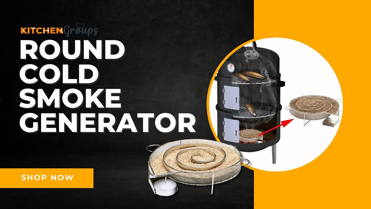 BBQ Stainless Steel Grill Accessories Round Smoker
