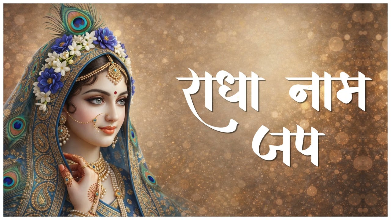Radha Naam Jap | मन को शांति देने वाला भक्ति जाप | Radha Naam Dhara