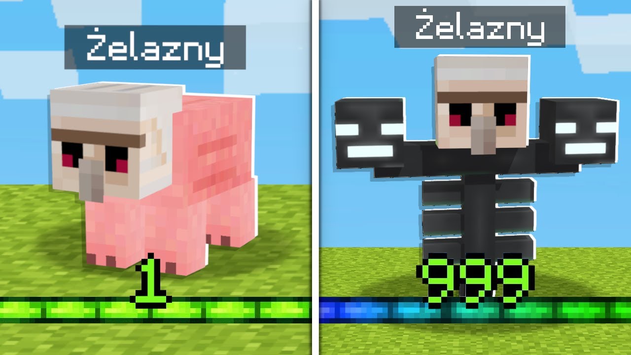 MINECRAFT ale XP zamienia mnie w LOSOWE MOBY...