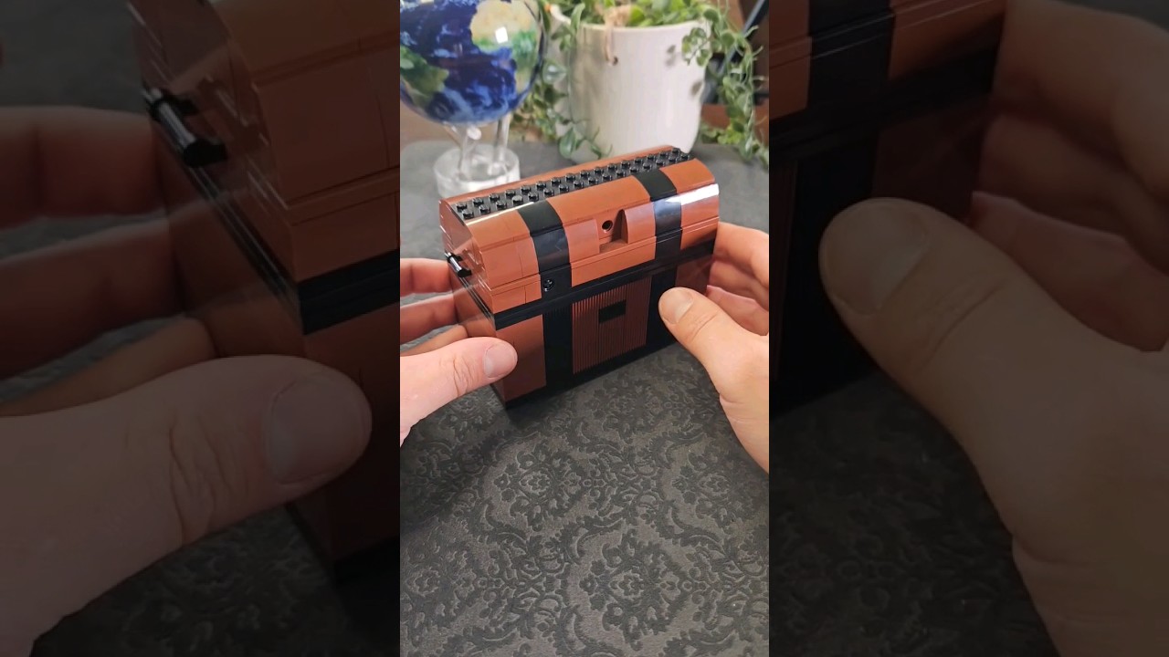 Сможете ли вы открыть головоломку сундука с сокровищами Lego?!! #головоломка #головоломка #голово...