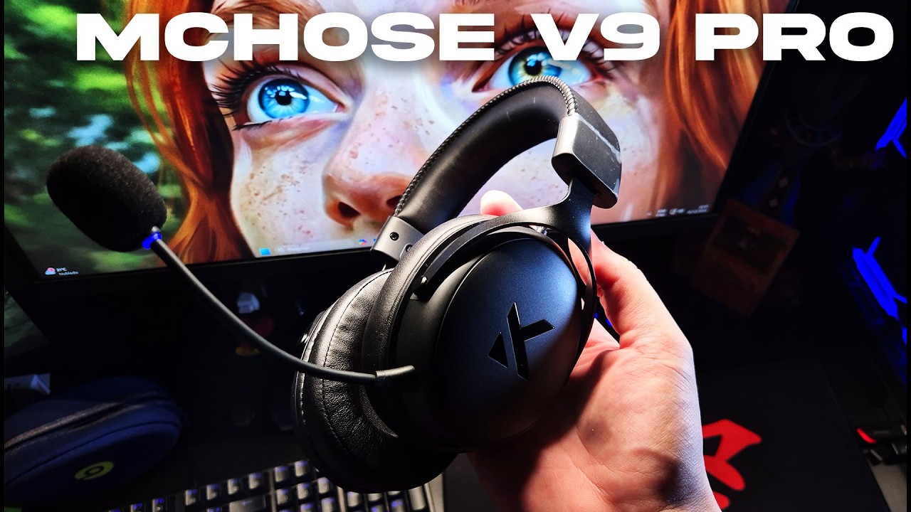MCHOSE V9 PRO, é o MELHOR HEADSET SEM FIO Custo Benefício? - Review Completo(Teste de Microfone)