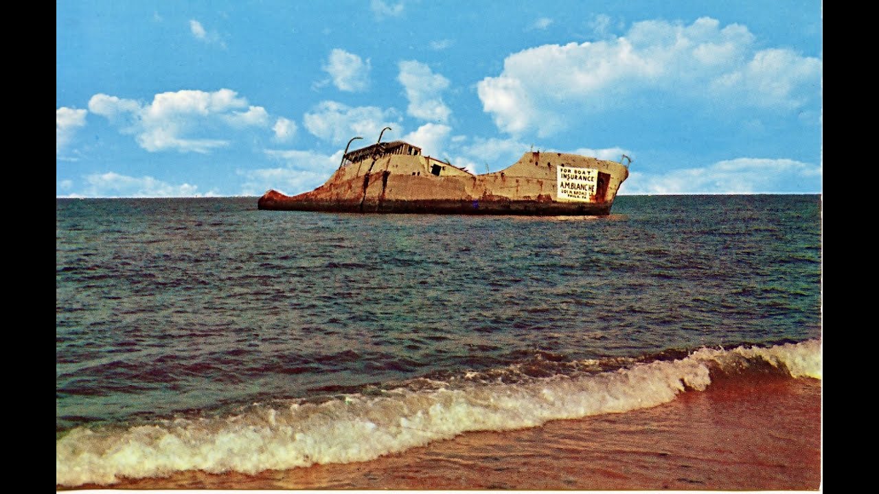 SS Atlantus Cape May NJ, Then and Now