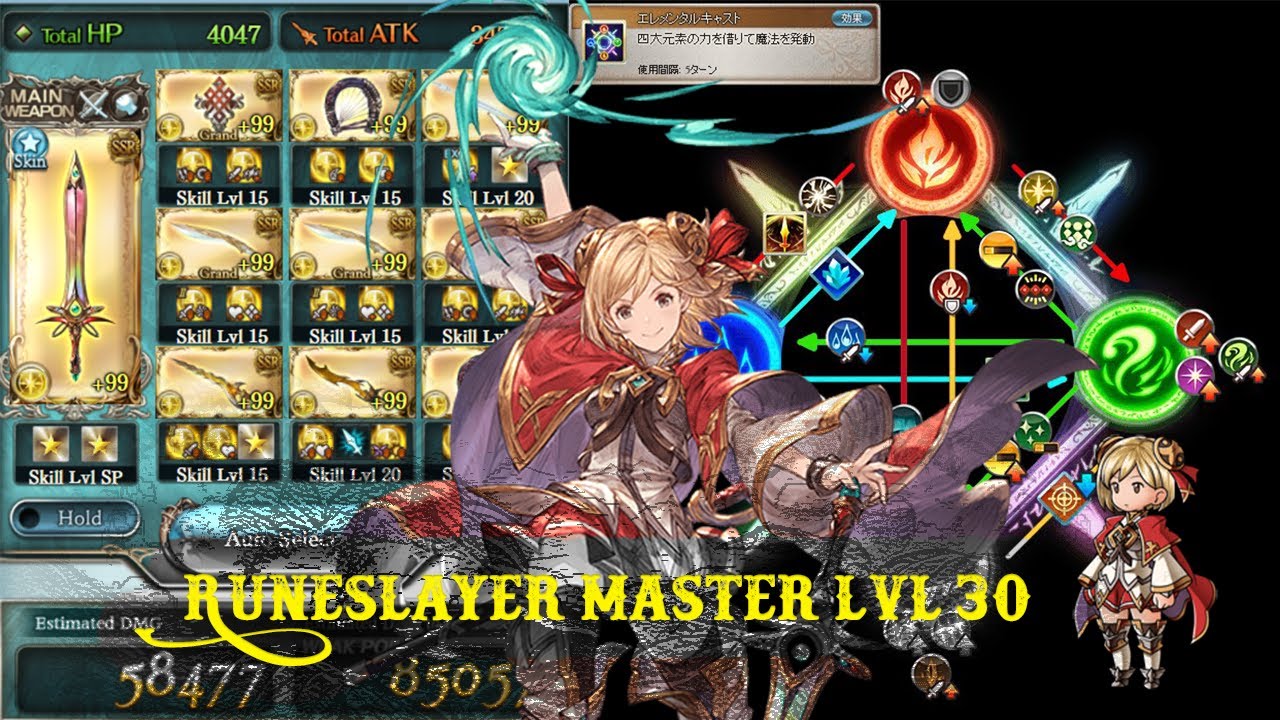 [Granblue Fantasy] MemeSlayer Mastery Lvl 30 Primal Light vs Lucillius Solo (cag abuse at 25%)
