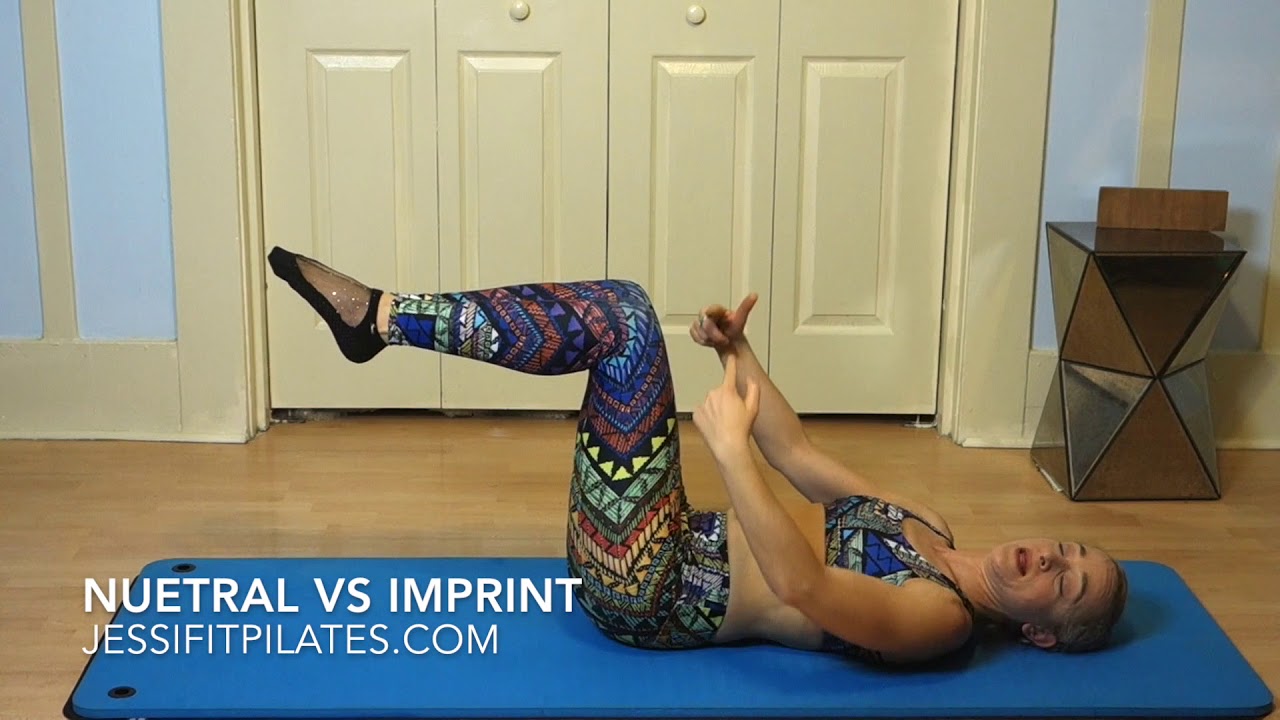 Neutral vs imprint Pilates beginner Exercise