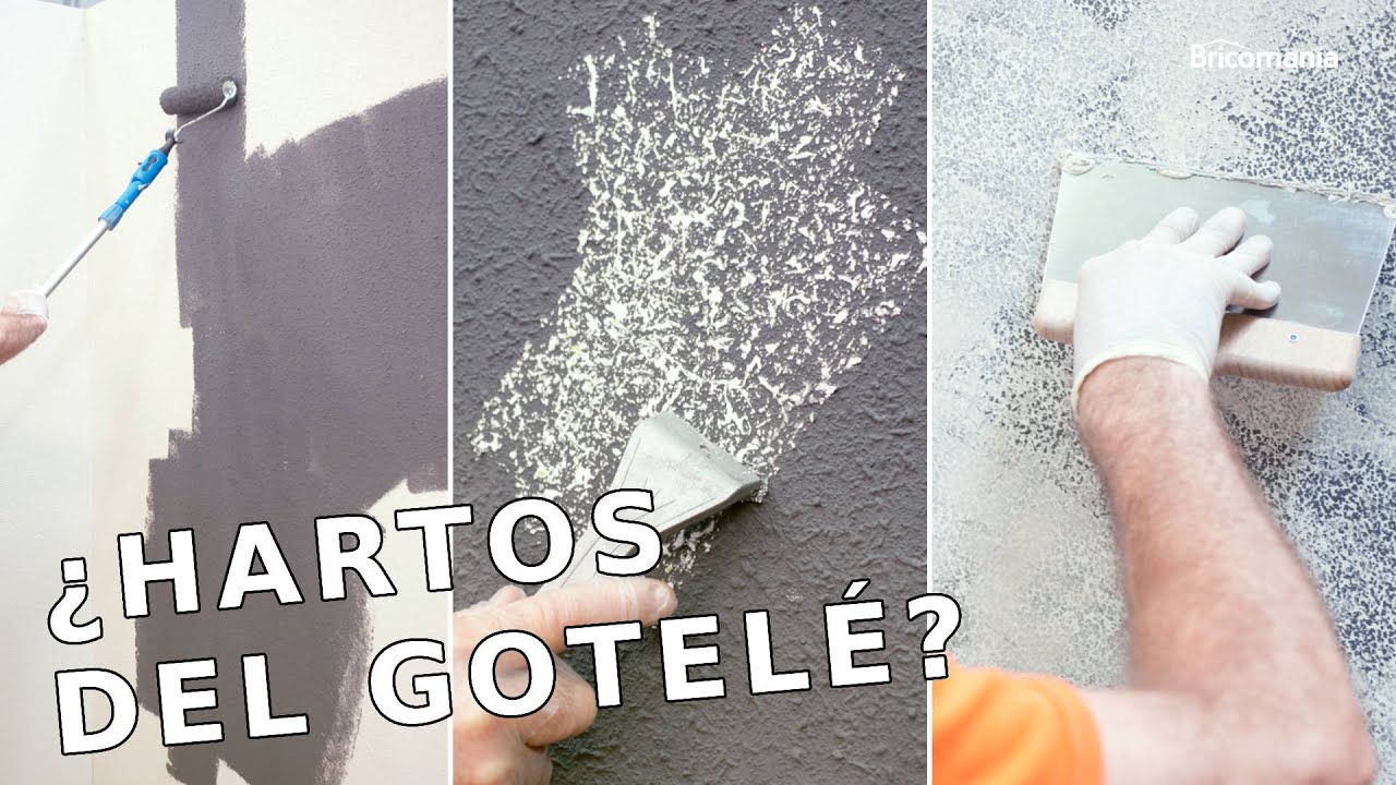 Cómo quitar GOTELÉ y ALISAR pared // Programa Completo Bricomania
