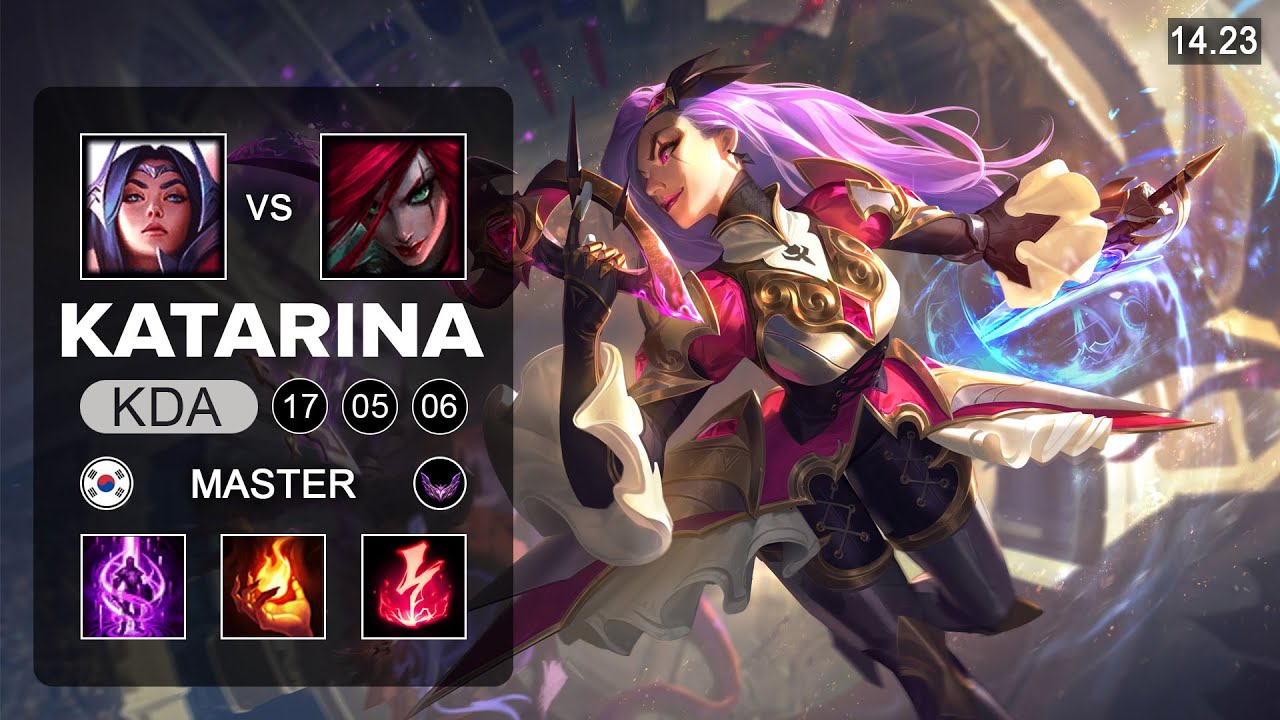 Katarina vs Irelia Mid - KR Master - Patch 14.23 Season 14