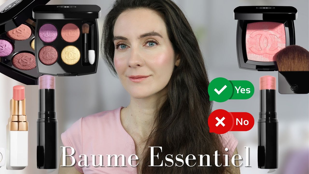 CHANEL TRY ON |The rest of Le Blanc 2023 makeup collection Baume Essentiel Dragée VS Lilas |Lip Balm