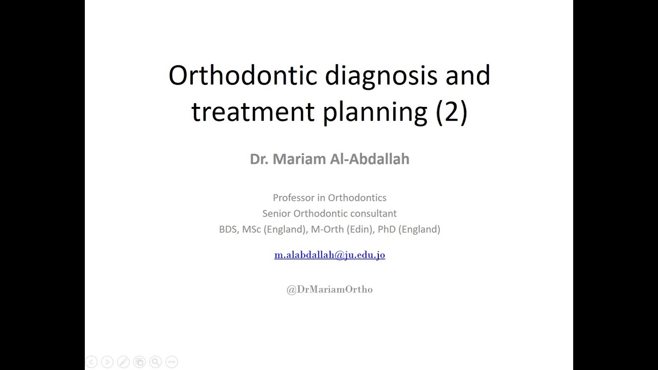 Dr. Mariam Orthodontic diagnosis & treatment planning (2)
