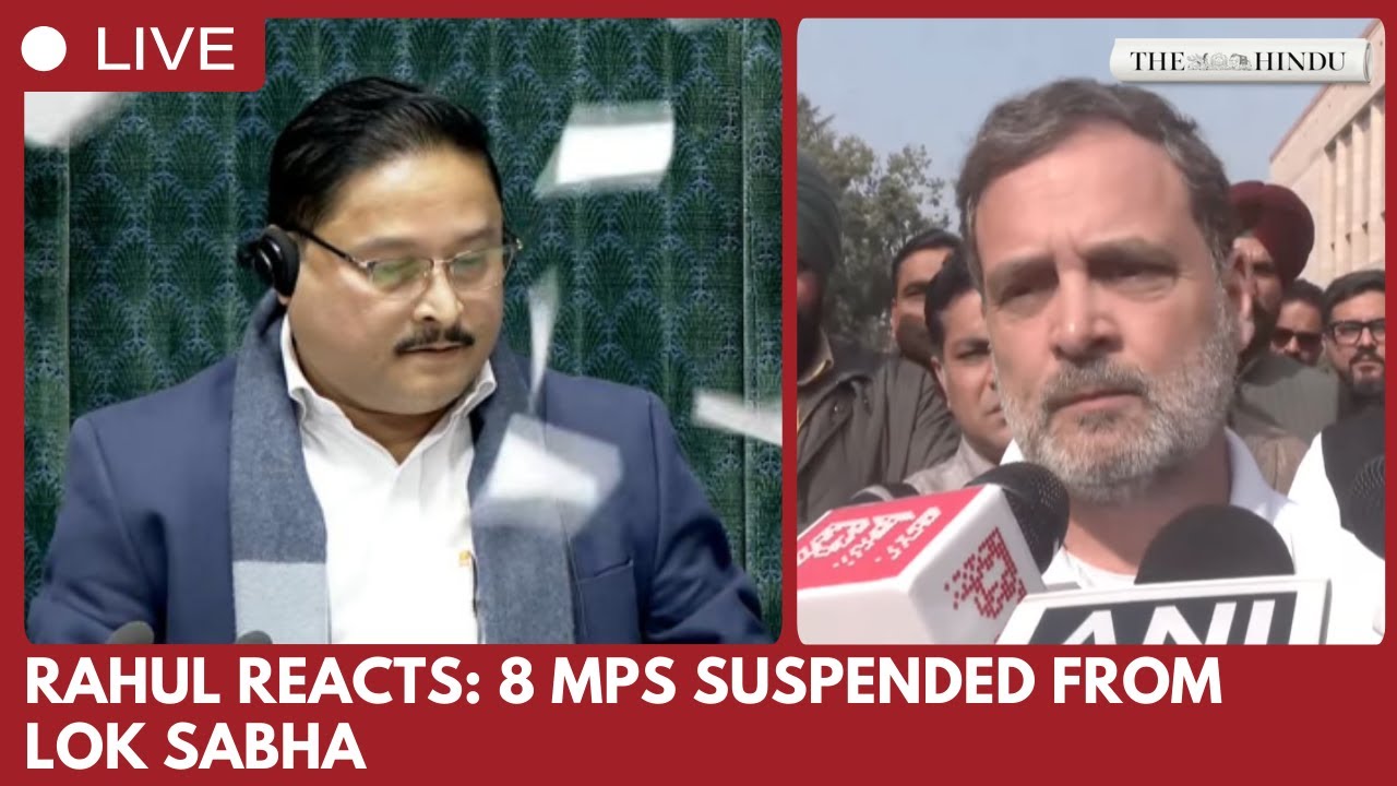 Rahul Gandhi speaks on ruckus in Lok Sabha, 8 opposition members suspended