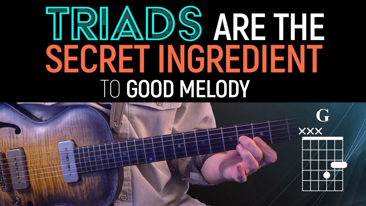 Triads are the SECRET to good melody. Guitar Lesson - MicroLesson ML103