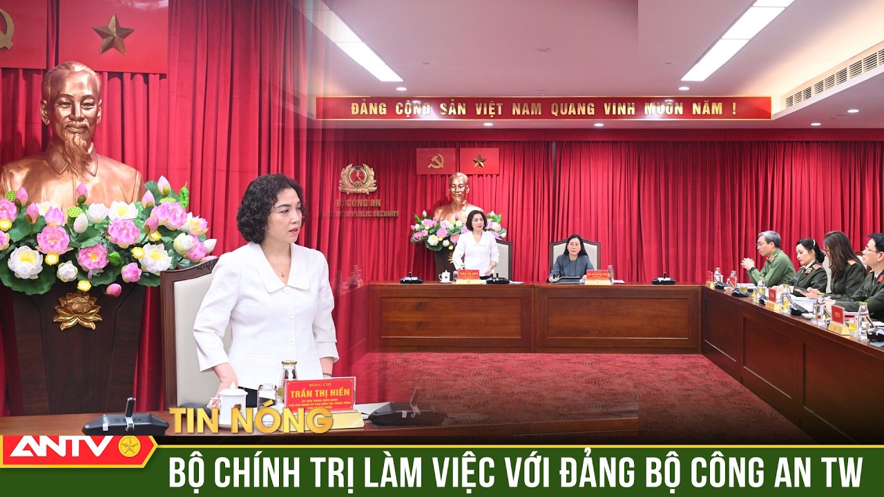 Đoàn kiểm tra, giám sát số 04 của Bộ Chính trị làm việc với các đơn vị trong Đảng Bộ Công an TW