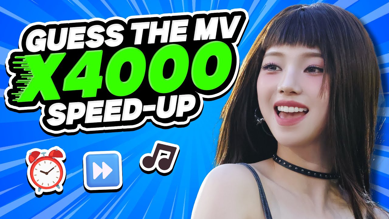 GUESS THE KPOP MV IN 4000X SPEED #1⚡| KPOP QUIZ