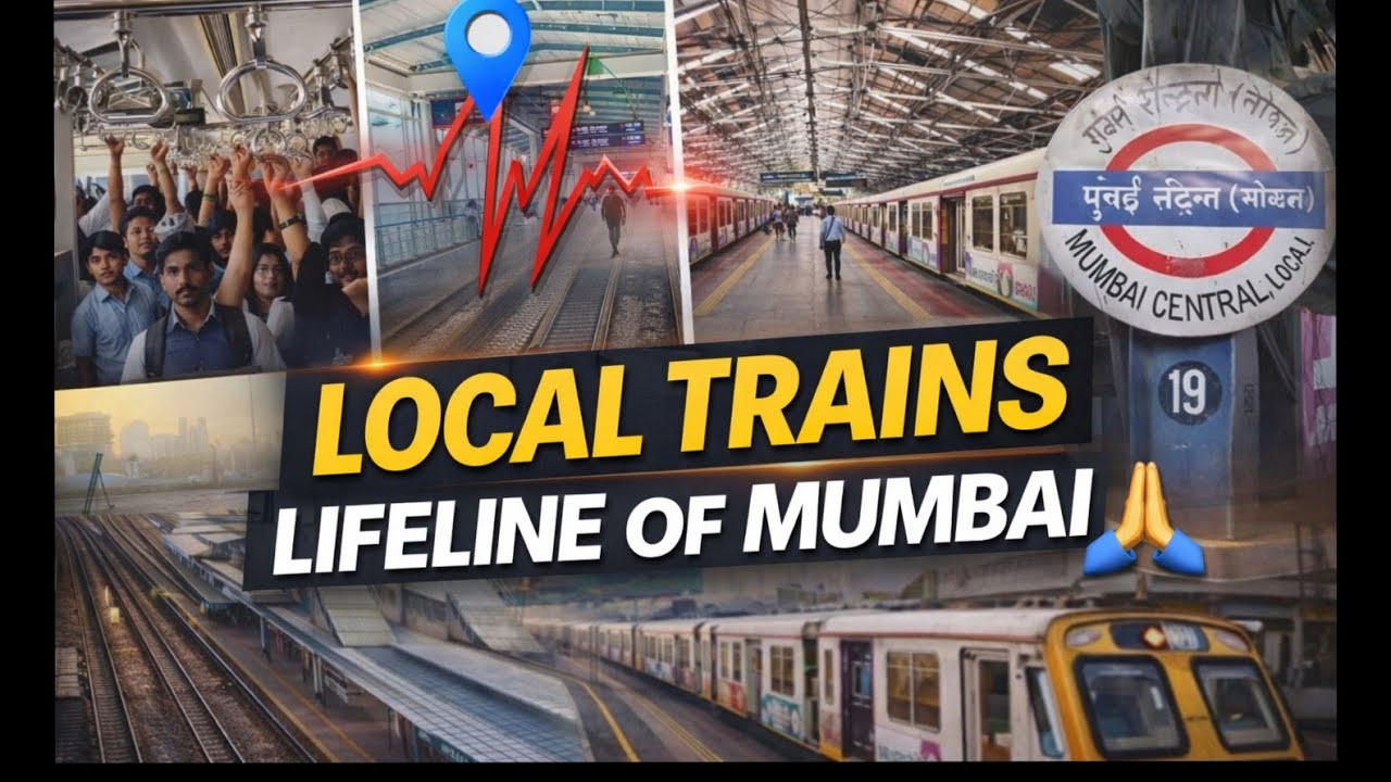 “Mumbai Local = Real Life Lessons 🚆                 #youtube #youtubevideo #mumbai #localtrain #fun