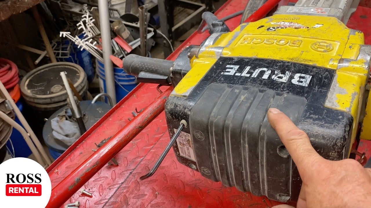 Замена натяжителей в рукоятке молотка Bosch Brute