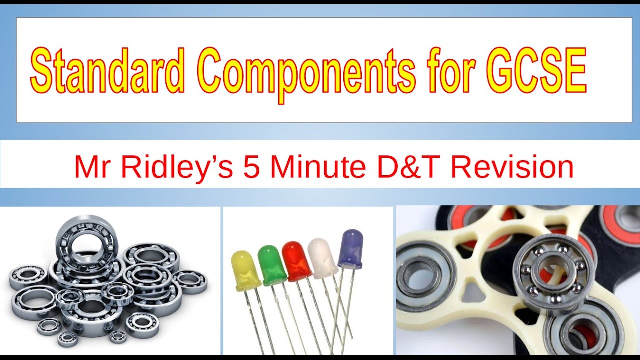 Mr Ridley's Quick Revision Standard components for GCSE D&T
