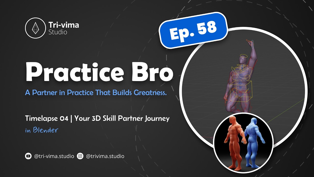Practice Bro - Ep. 58 (Timelapse - 04 | Your 3D Skill Partner) in Blender