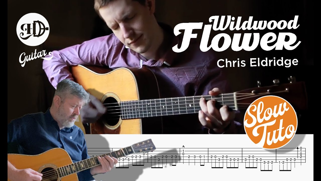 Hugh D Guitar – Chris Eldridge • Wildwood Flower 🟧 SLOW TUTO + Full TAB
