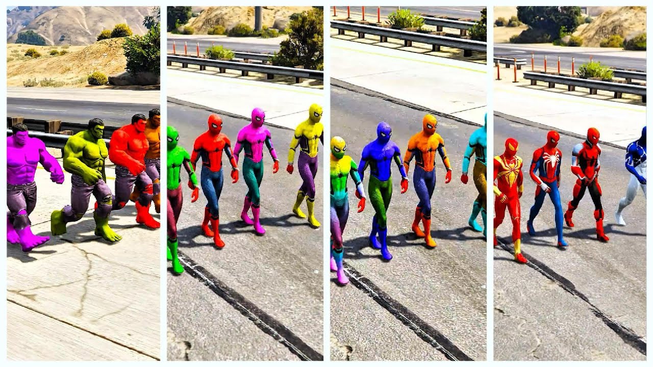SUPERHERO MEGA BATTLE #411   MARVEL AND DC SUPERHERO BATTLE HULK & VENOM  VS SPIDERMAN & IRONMAN