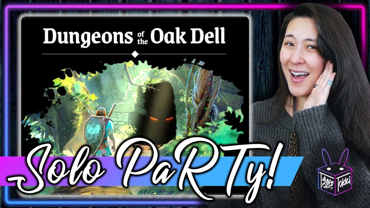 Dungeons of the Oak Dell 💀 | Solo Board Game PaRTy!!! (Playthrough and Review/ Tutorial, yup!) 🎉
