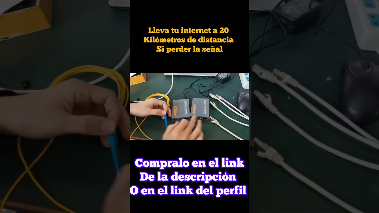 Convertidor de Medios Gigabit: Fibra &Oacute;ptica a RJ45 | 10/100/1000Mbps SC UPC/APC hasta 20KM