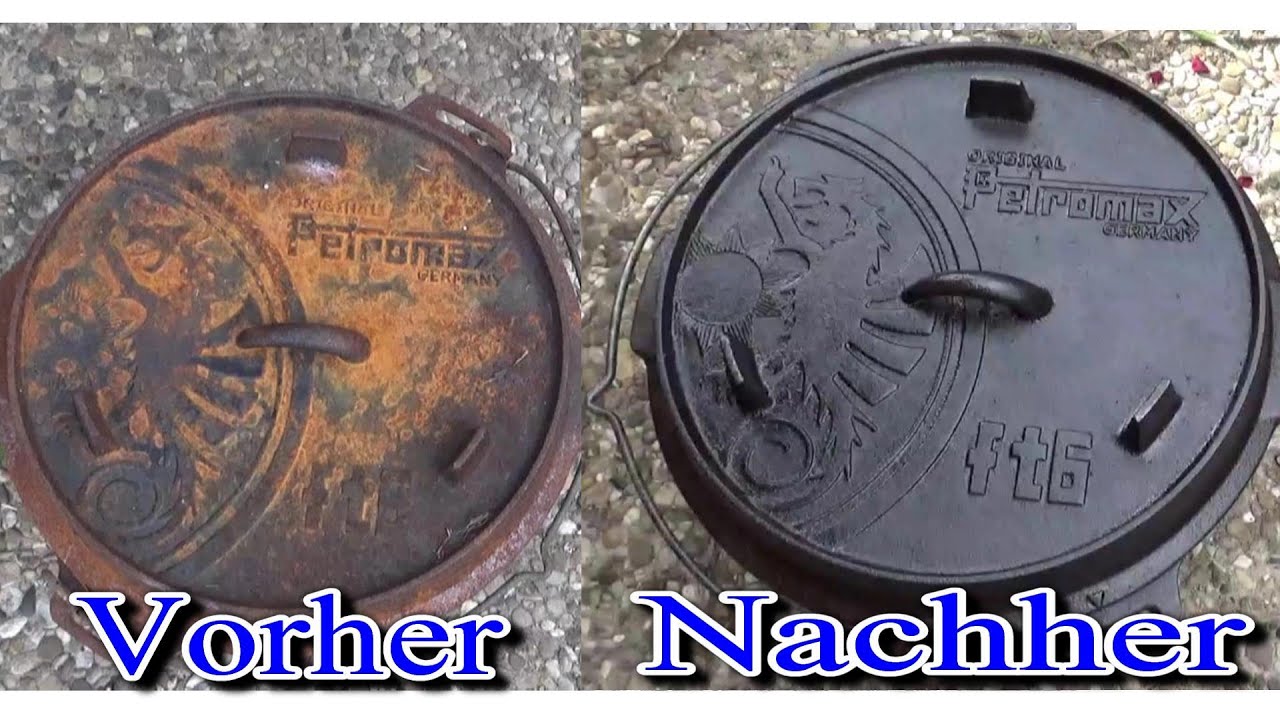 Aus Alt mach Neu, Dutchoven Petromax ft6 Restaurieren/ restoring