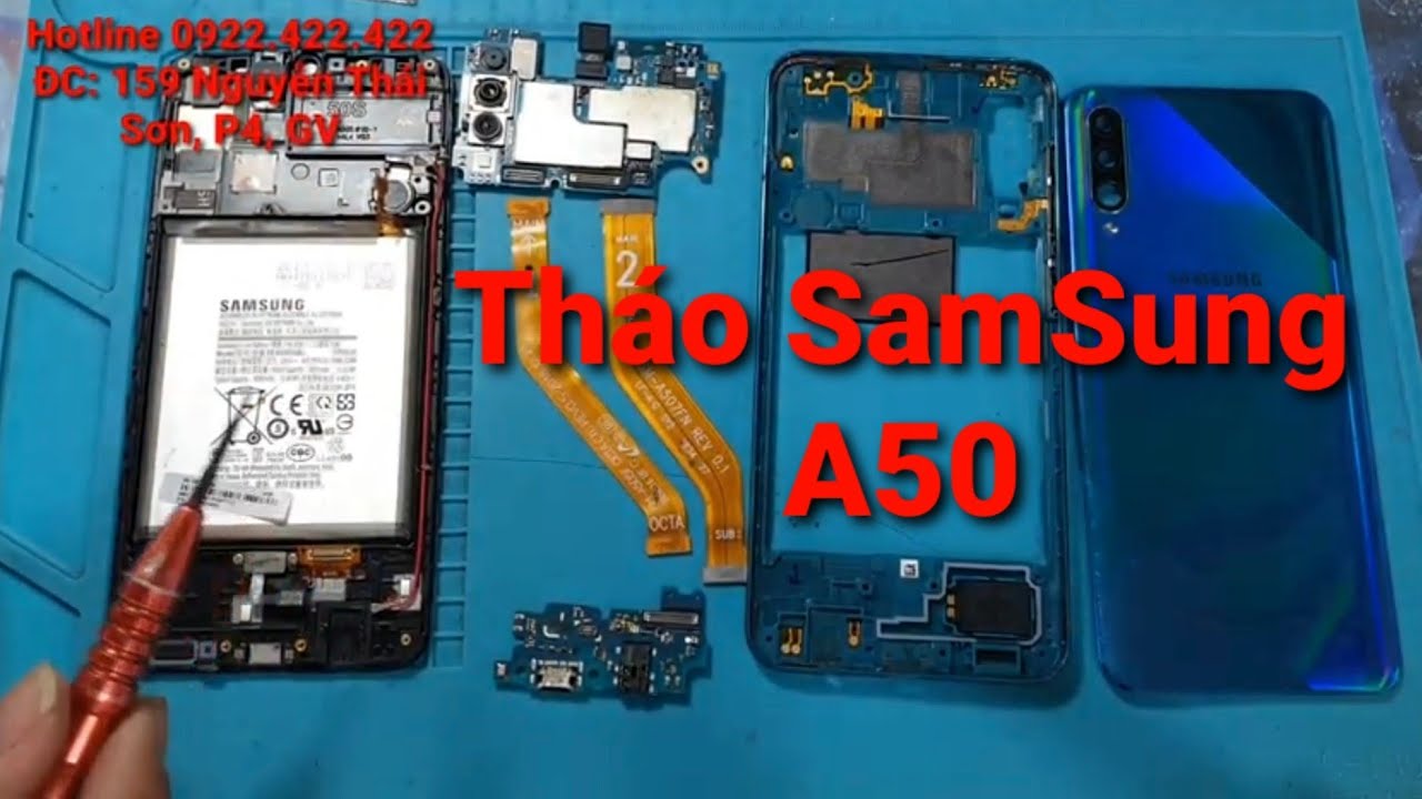 Hướng dẫn tháo Samsung A50
