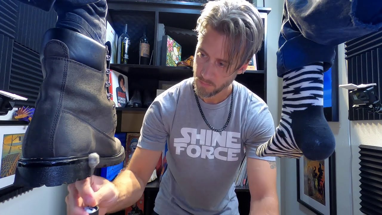 EASY WAY TO CLEAN SUEDE | THE ORIGINAL ASMR Shoe Shiner | Jason Dornstar