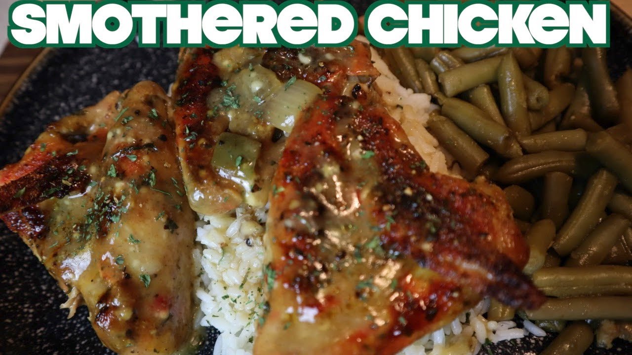 Delicious Smothered Chicken wings Meal