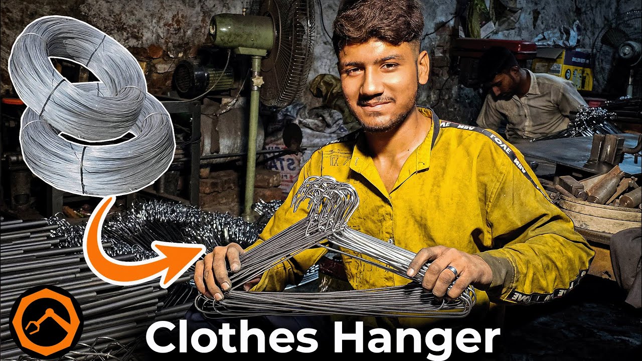 How Skilled Workers Create Handmade Clothes Hangers