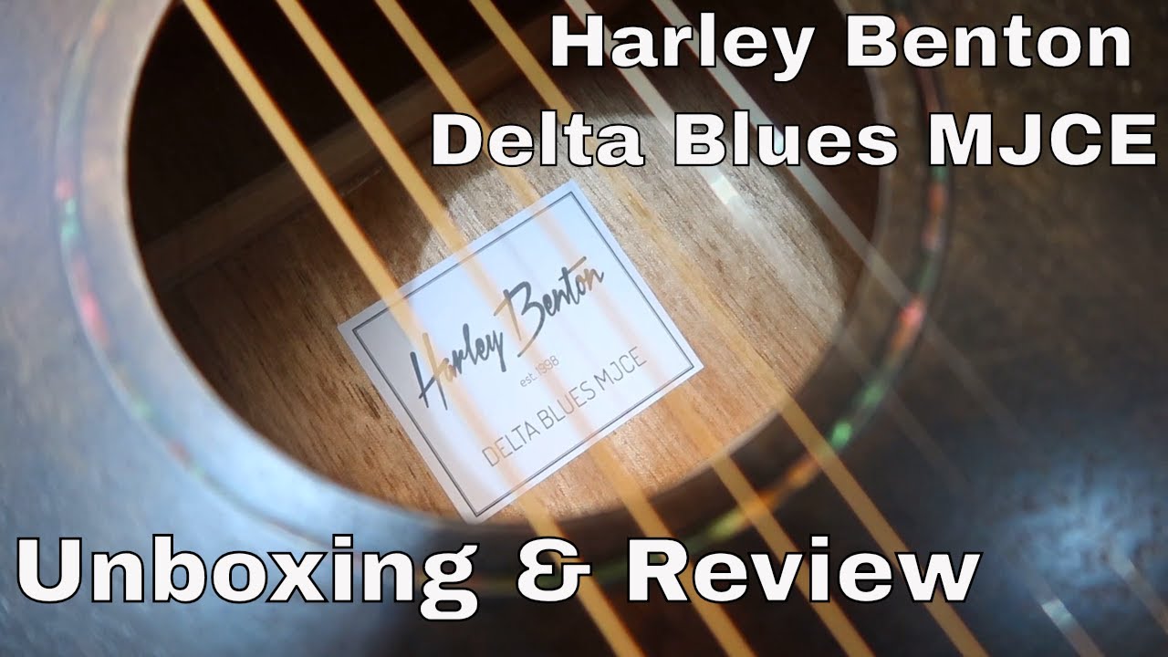 Harley Benton Delta Blues MJCE. Unboxing and Playthrough/Review