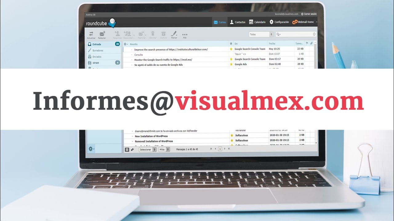 Como crear Correos Empresariales con tu dominio