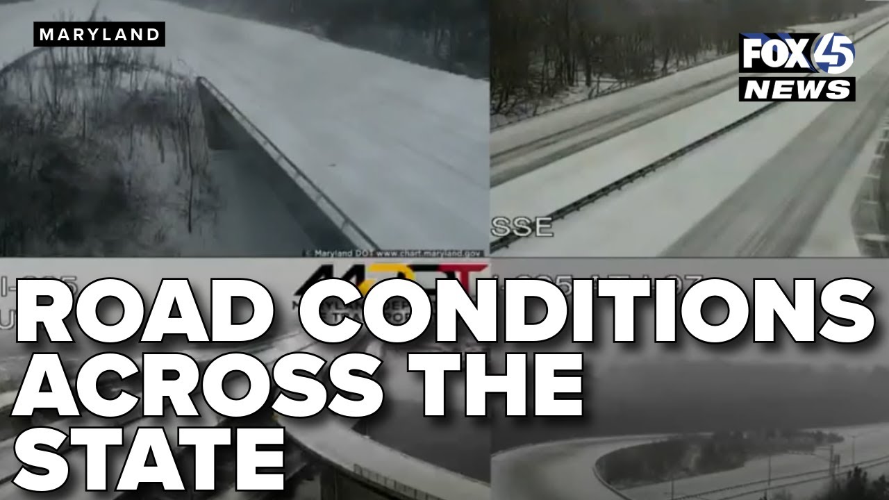 LIVE: Check out Maryland road conditions as sleet, ice continue to fall