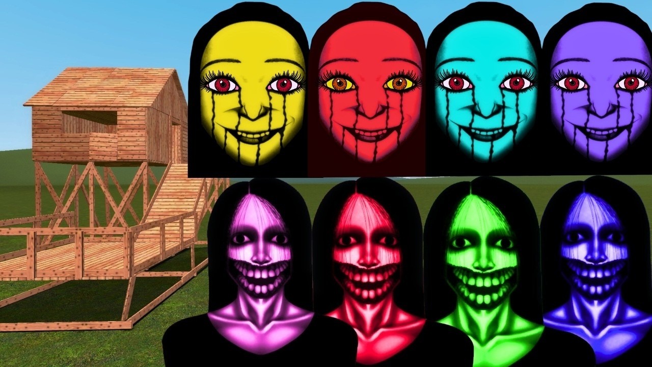 Kuchisake Onna, Ellis Vs Towers In Garry' Mod