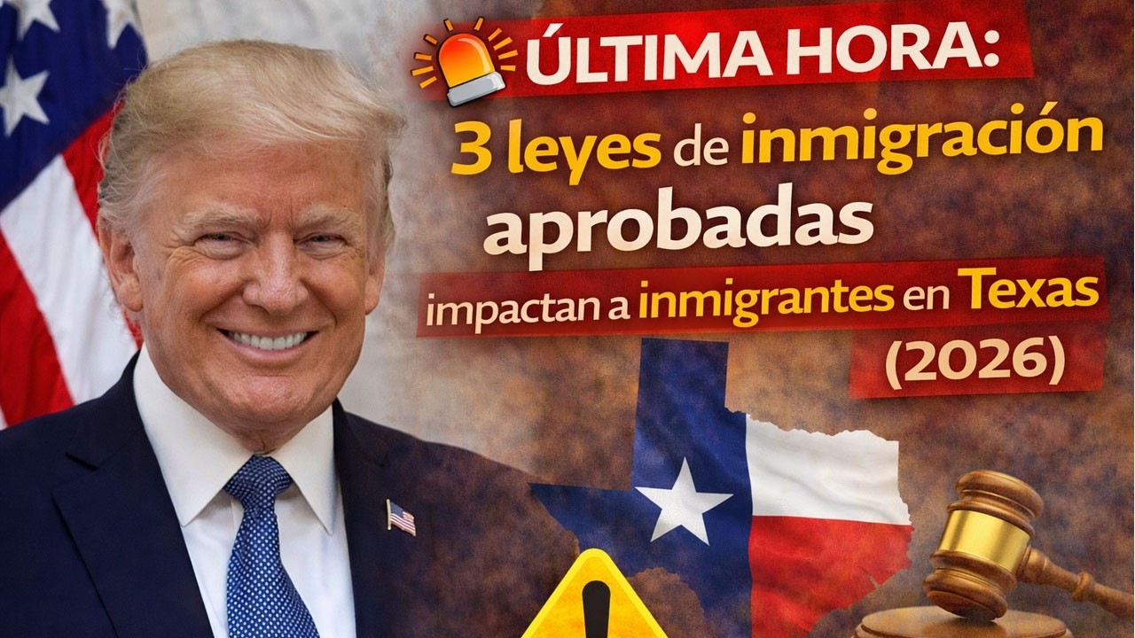 🚨 ÚLTIMA HORA: 3 leyes de inmigración aprobadas impactan a inmigrantes en Texas (2026)
