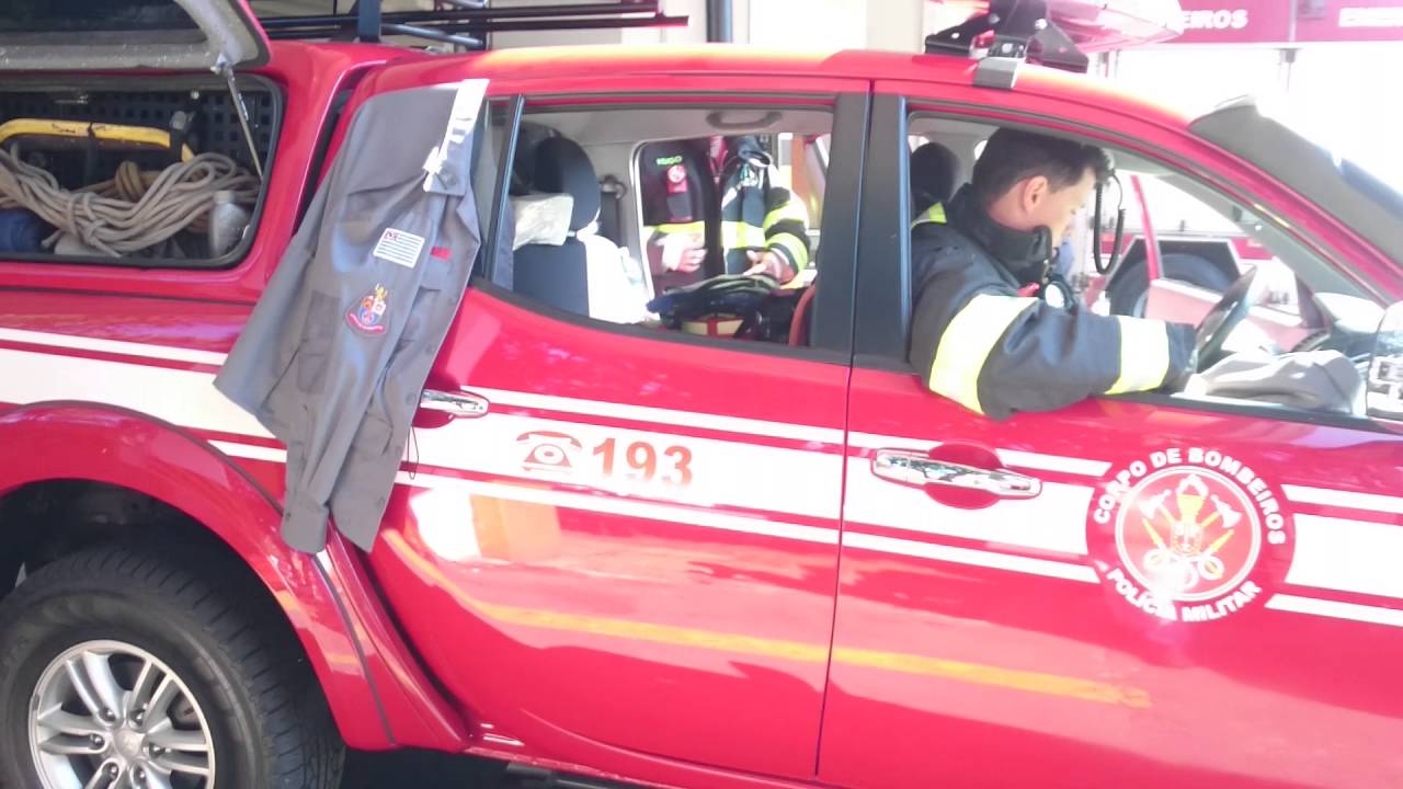 Saída do Auto Bomba Tático e do Comando de Área 4B para P07 - PB Guarapiranga