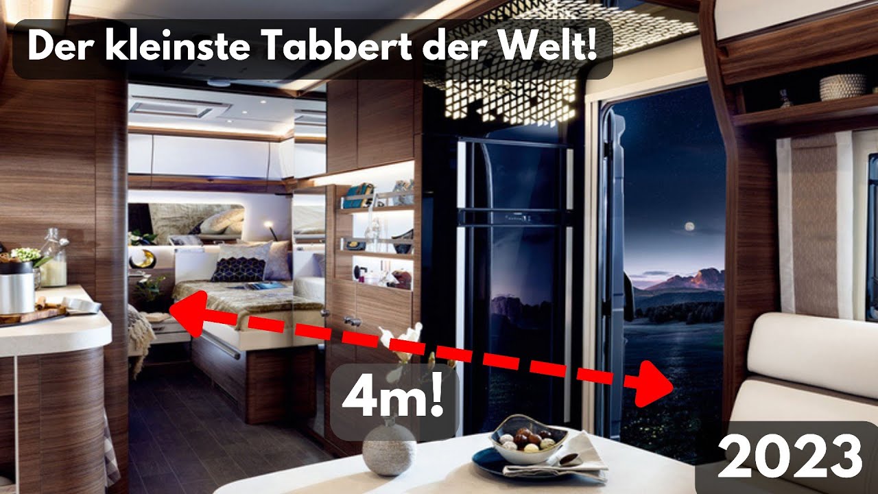 4m! Der beste KURZE Wohnwagen der Welt! TABBERT Rossini 2023 NEW EDITION. HECKBAD! DINETTE! XL BETT!