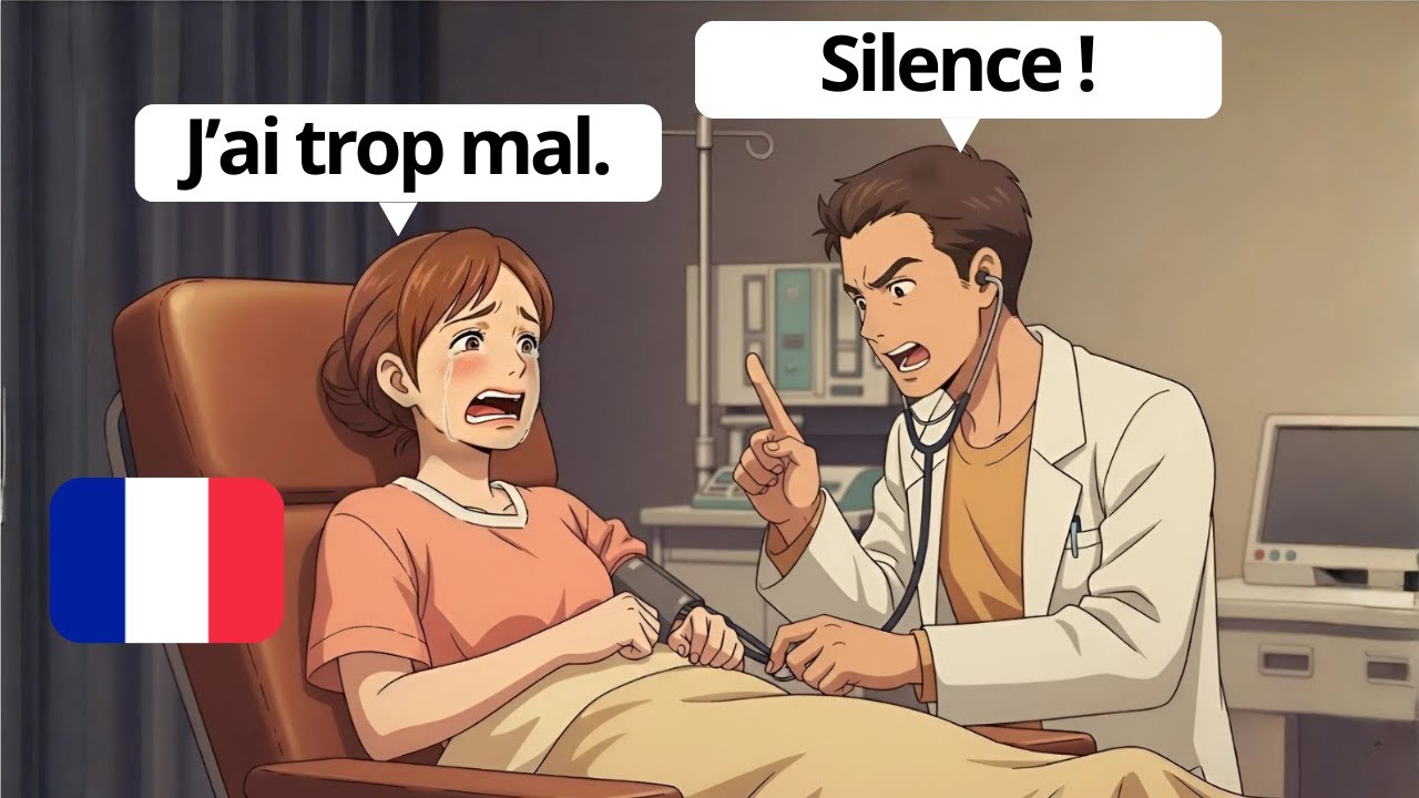10 Daily French Conversations for Beginners (A1-A2)| Health & Medical Visit.
